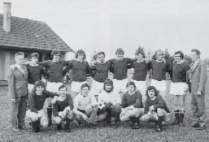 Mannschaft bei der Meisterschaft 1973/74